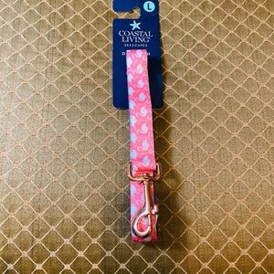 Coastal Living Seascapes Pink Flamingos Dog Leash NWT